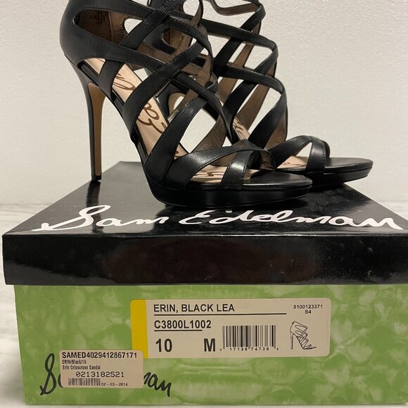 Sam Edelman Black Strappy Heels - Picture 6 of 7